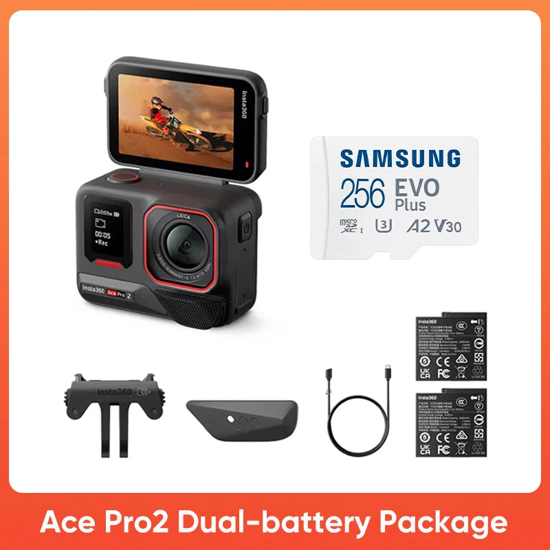 Original Insta360 Ace Pro 2 – 8K Waterproof Action Camera Co‑Engineered with Leica