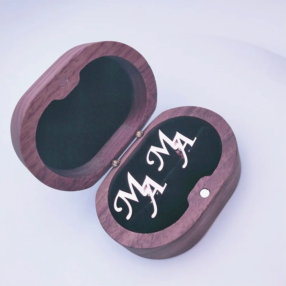 FAIRY FEEL Custom Name Cufflinks – Personalized Stainless Steel Gift