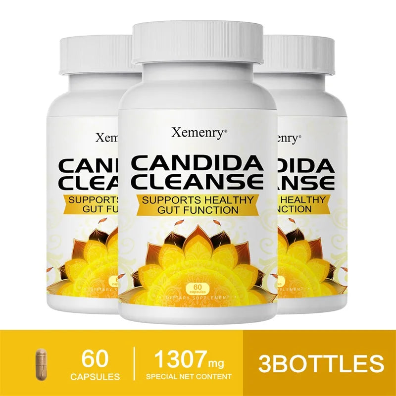 Xemenry Candida Cleanse – Intestinal Detox & Digestive Support (30/60 Capsules)
