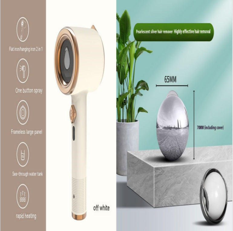 Portable Garment Steamer – 33W Travel Iron with Visual Water Tank for On-the-Go Touch-Ups