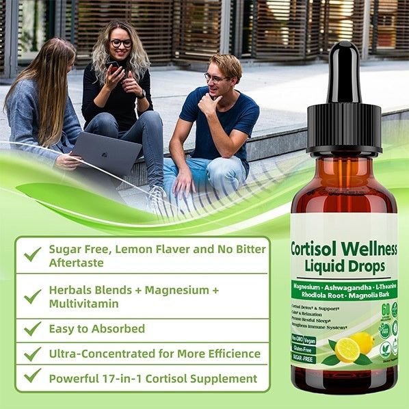 Cortisol Supplement Drops – 30ml Natural Support for Stress & Balance