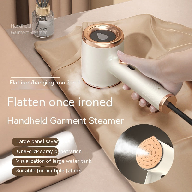 Portable Garment Steamer – 33W Travel Iron with Visual Water Tank for On-the-Go Touch-Ups