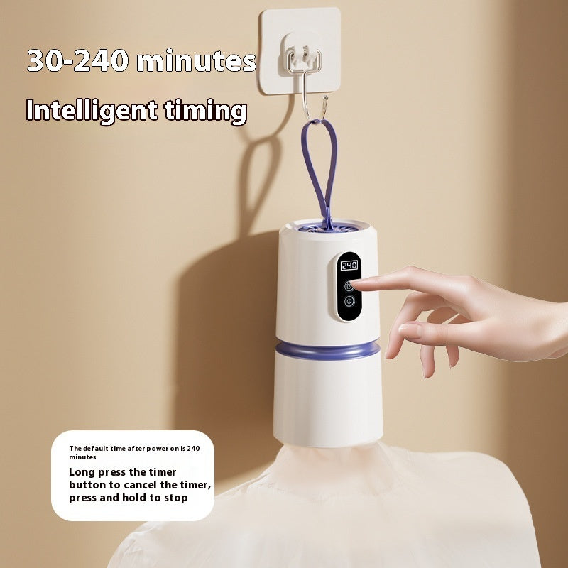 Compact PTC Dryer with Drying Bag - Energy-Efficient Cylindrical Design for Family Use