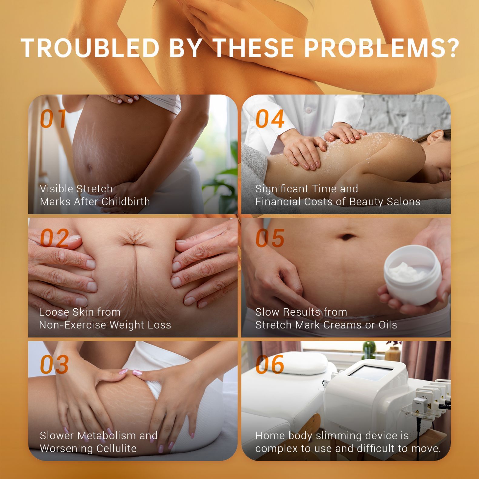 GlowSculpt Portable Body Contouring Device - Rechargeable, Cream-Compatible, Crash-Free Design