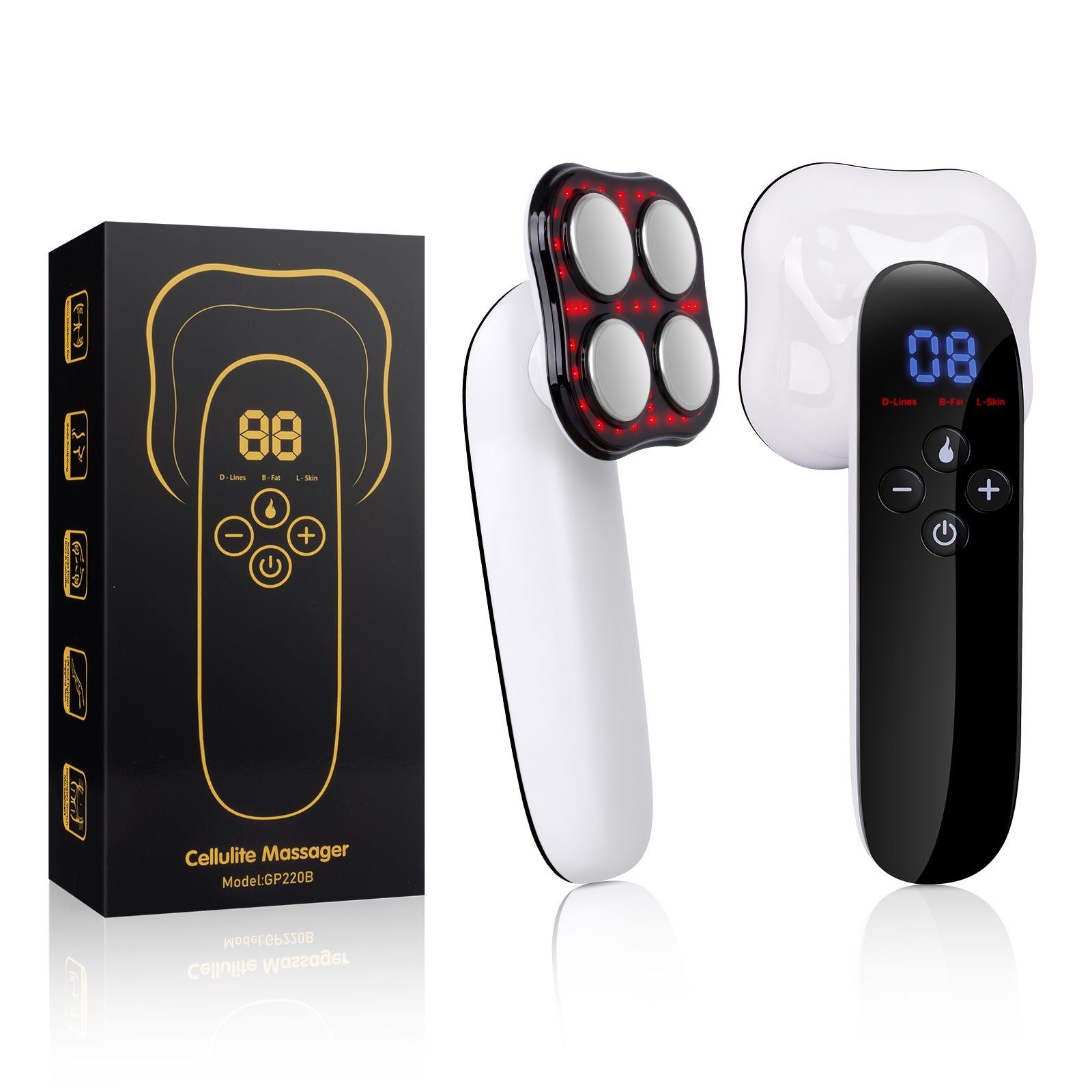 GlowSculpt Portable Body Contouring Device - Rechargeable, Cream-Compatible, Crash-Free Design