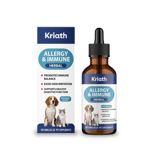 Kriath Allergy & Immune Herbal Drops for Dogs & Cats – 60mL