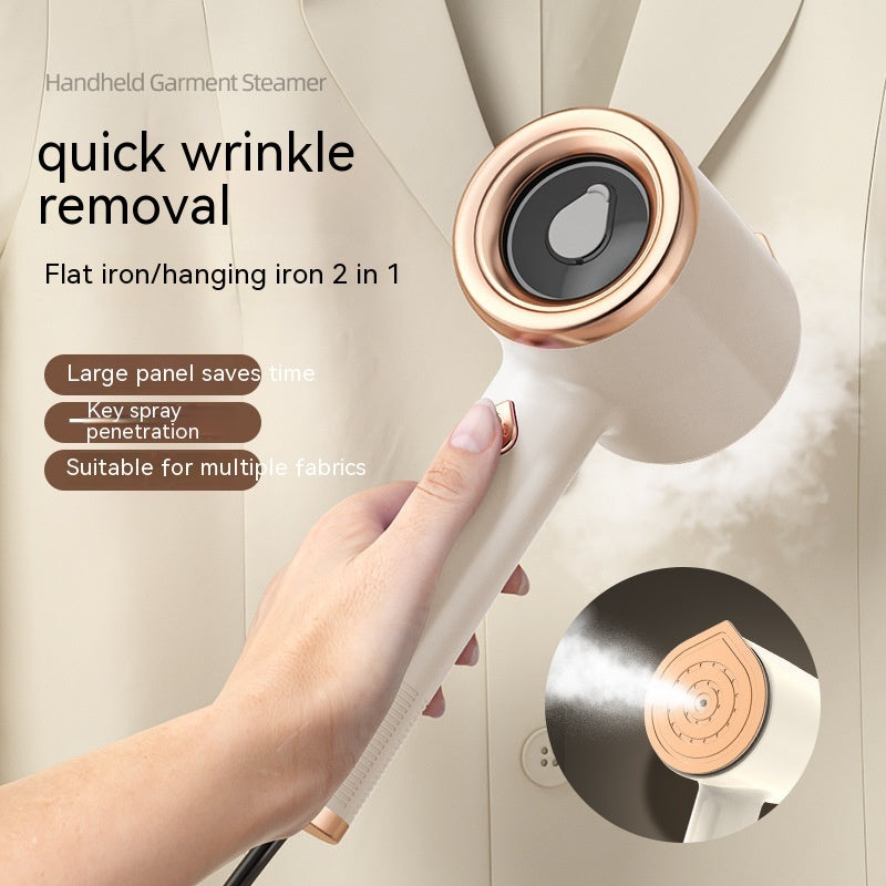 Portable Garment Steamer – 33W Travel Iron with Visual Water Tank for On-the-Go Touch-Ups
