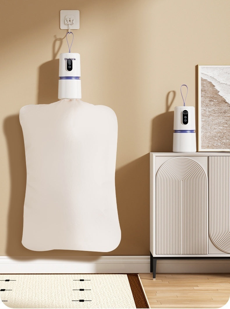 Compact PTC Dryer with Drying Bag - Energy-Efficient Cylindrical Design for Family Use