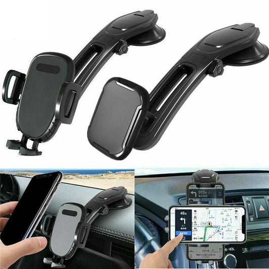 360° Rotating Car Phone Holder Dashboard Mount Gravity GPS Stand Universal Clip