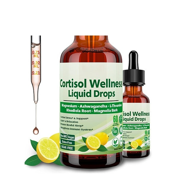 Cortisol Supplement Drops – 30ml Natural Support for Stress & Balance